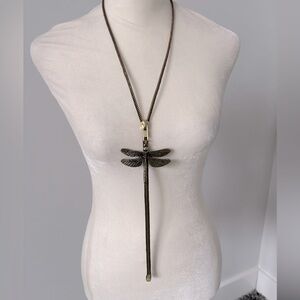 Elegant Dragonfly Pendant Necklace